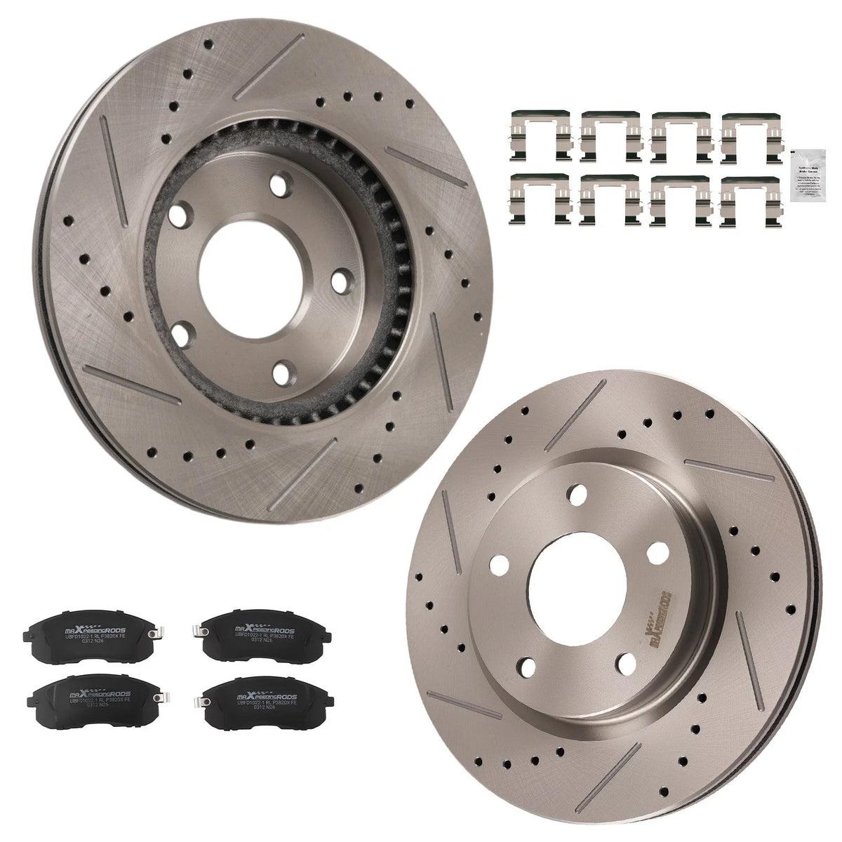 Front Brake Rotors and Pads Kit for Nissan Sentra (2013–2017) 279.6mm