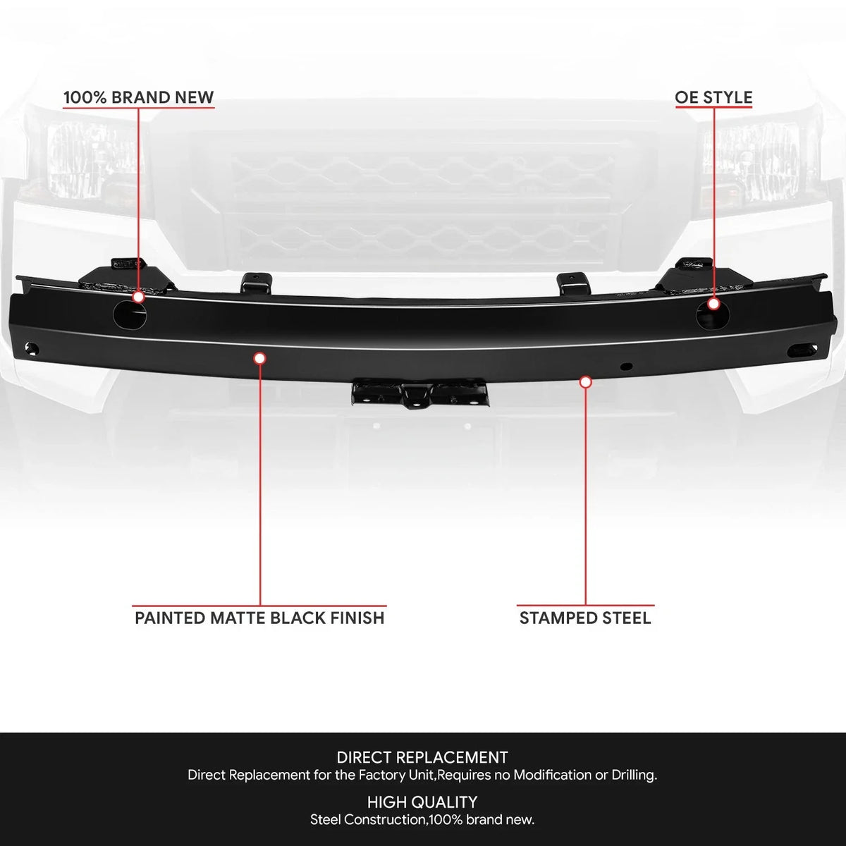 Rear Bumper Reinforcement for Nissan Frontier (2022–2025)