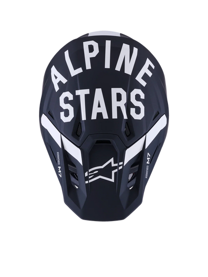 Alpinestars SM7 Dasher Helmet for Off-Road (X-Large, Black/White Matte)