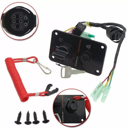 Outboard Single Engine Key Switch Panel for Yamaha (704-82570-12-00)
