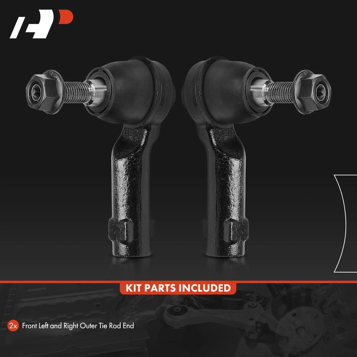 2X Steering Tie Rod End Front Outer for Chrysler 200 (2015–2017) Dodge Dart