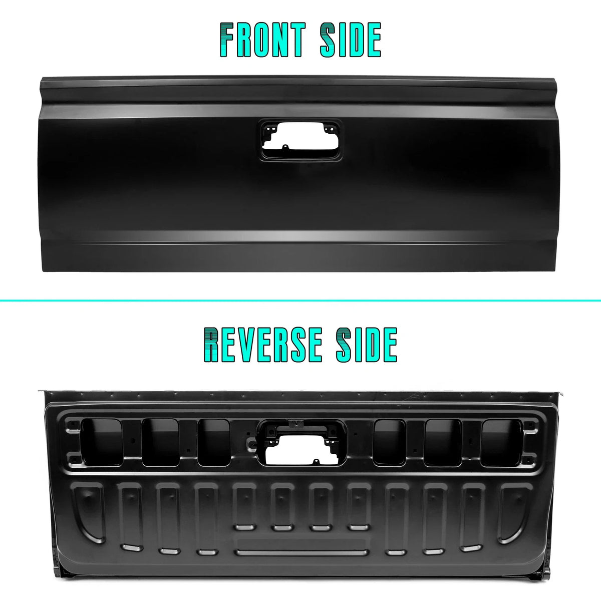 Tailgate Assembly for Chevy Silverado GMC Sierra (2014–2019) Black Steel
