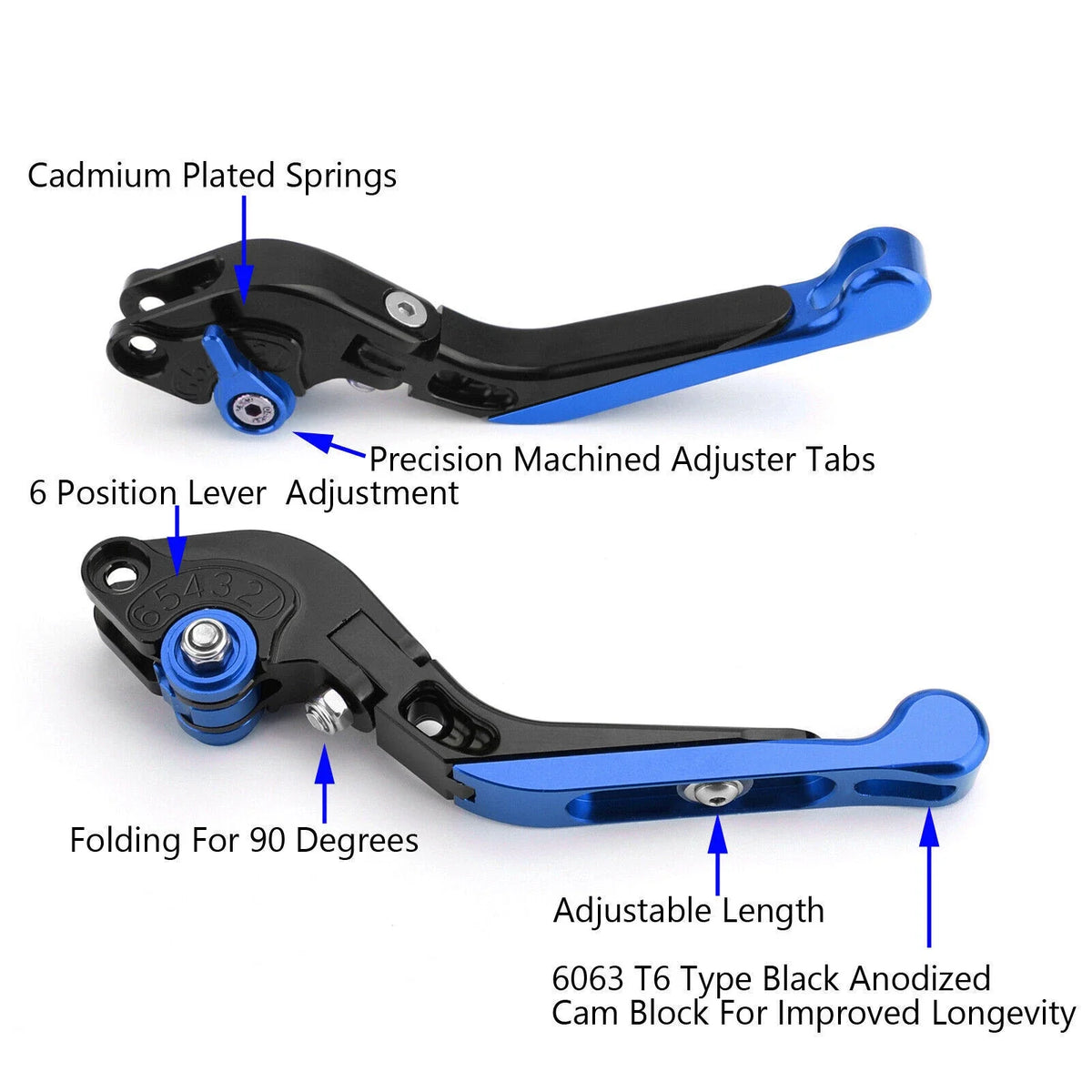 Adjustable Folding Racing Brake & Clutch Levers for T9