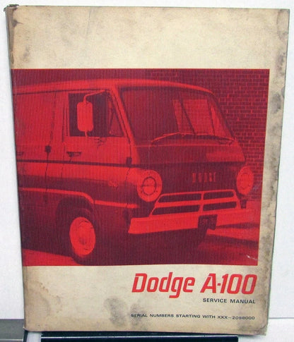 Service Manual for 1967 Dodge Truck Models A-100 Compact