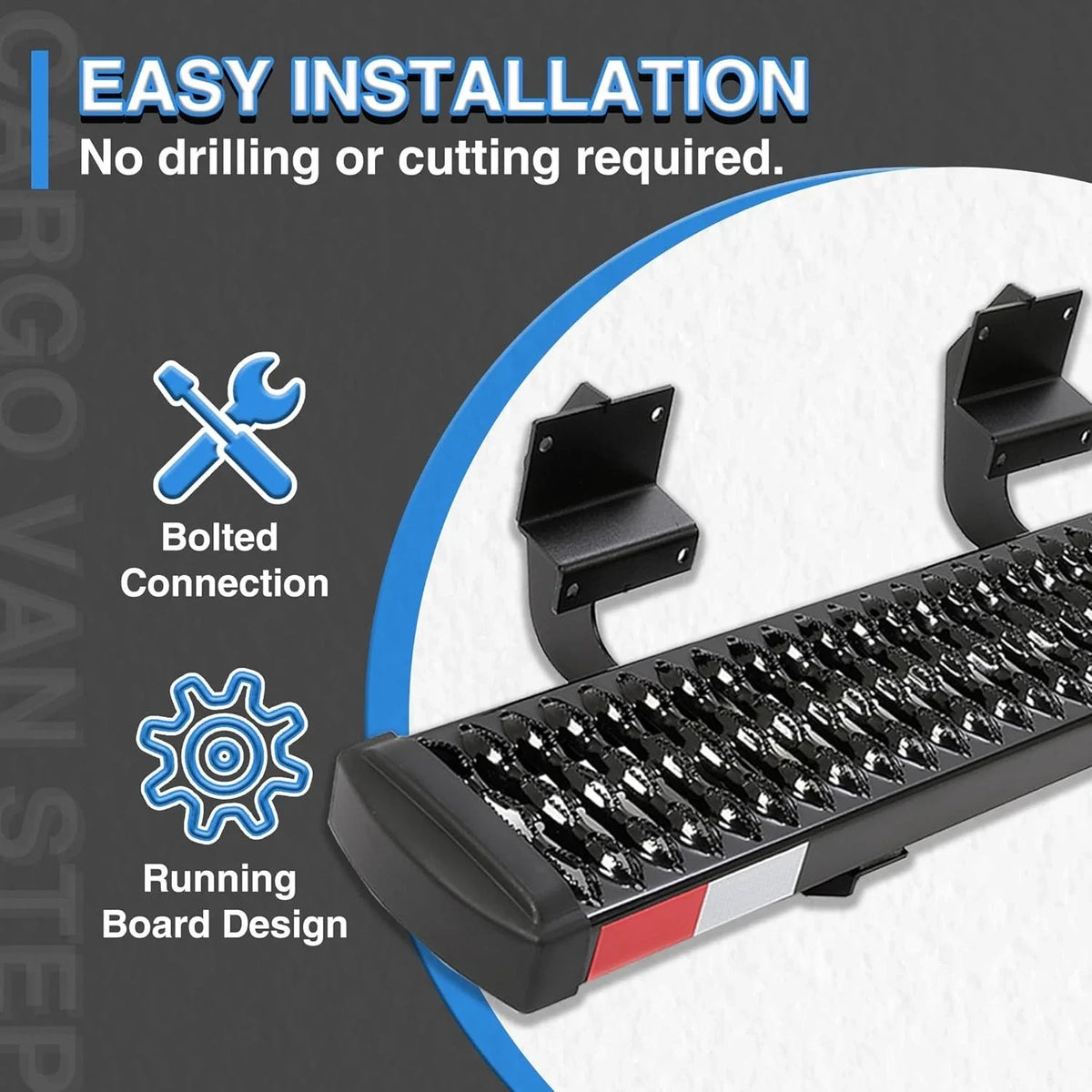 Running Board Steps for Ford Transit-150/250/350 (2015–2025) Right Side