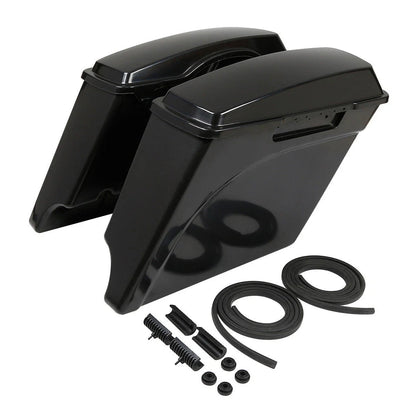 5" Stretched Hard Saddlebags for Harley Electra Glide, Street Glide, Road Glide (1993–2013)