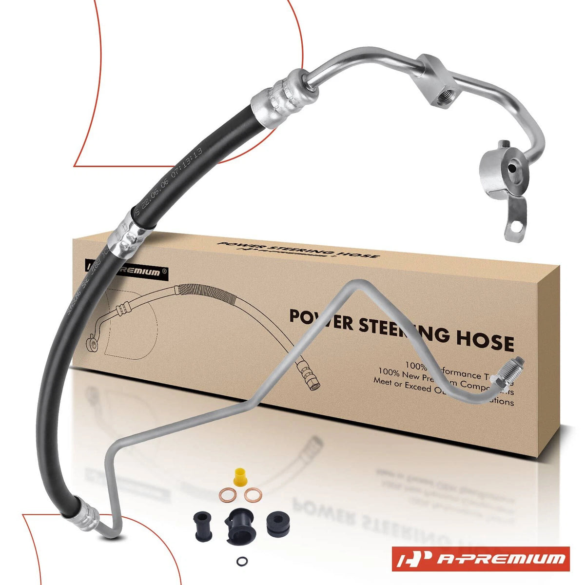 Power Steering Pressure Line Hose Assembly for Hyundai Genesis Sedan (2010–2016) 3404098