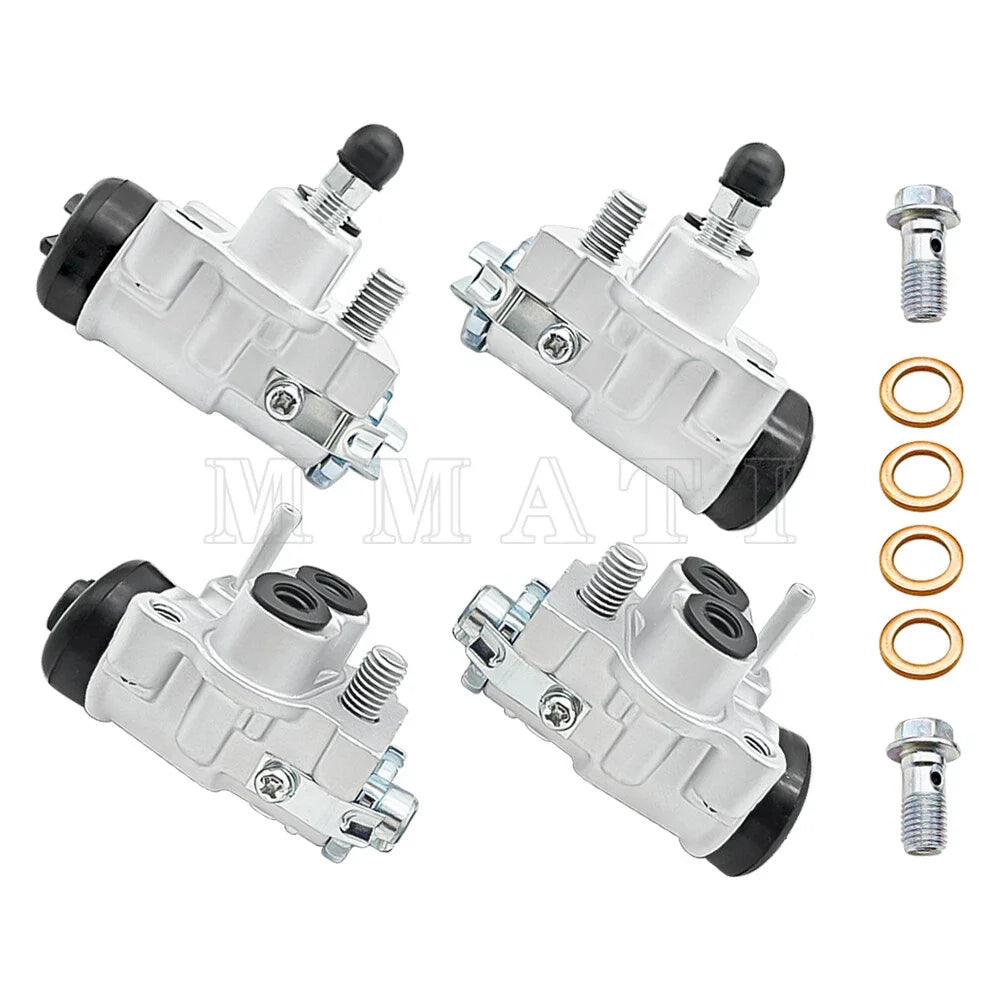 Set of 4 Front Brake Wheel Cylinders for Honda Fourtrax 300 4x4 (1988–2000)