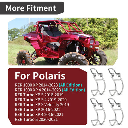 Set of 4 Air Box Filter Clips for Polaris RZR Turbo XP S (2018–2020)