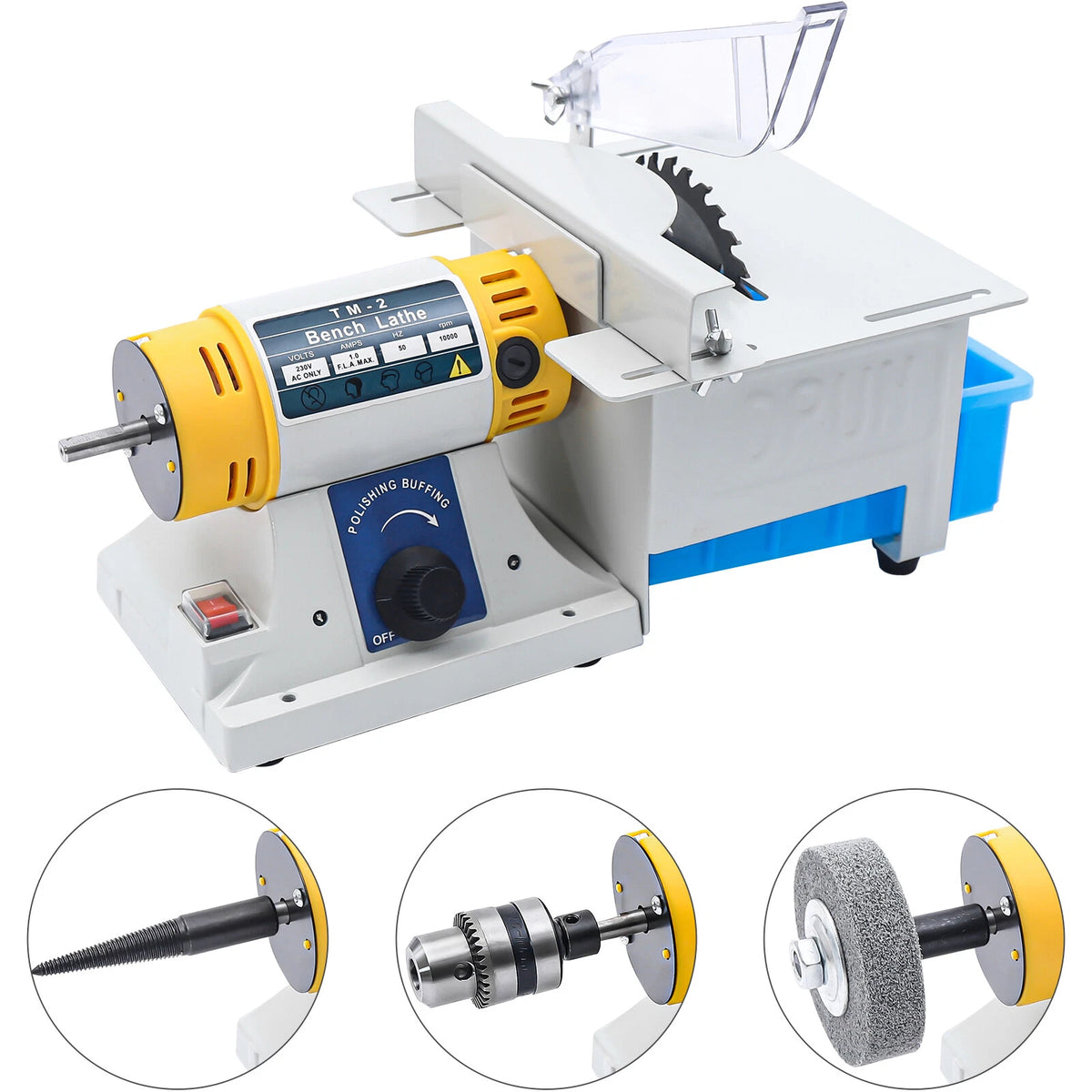 Jewelry Rock Gem Polishing Buffer Bench Lathe Cutting Grinding Machine