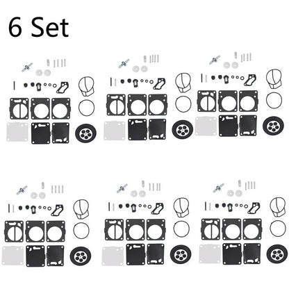 Set of 6 Carburetor Gasket Repair Kit for SeaDoo 650 717 787 800 (1996–2003)