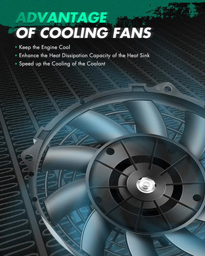 Cooling Fan for Land Rover LR2 (2008–2014) FA70943 Black