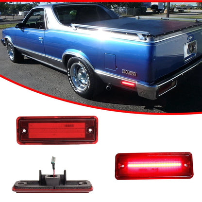 Red Lens Rear Side Marker Reflector Lamps for El Camino, Caballero, Malibu (1978–1987)
