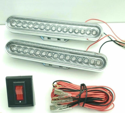 2X Blue LED Daytime Running Light Fog Lamp Kit for Blazer (AX4040BLK, 20-3721-8)