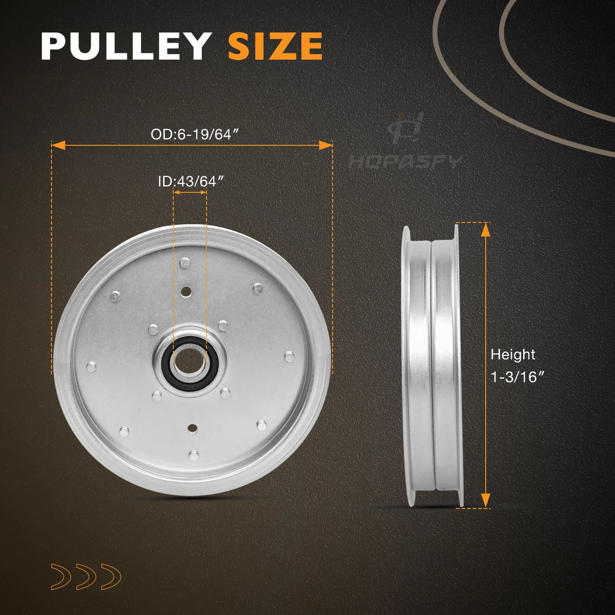 AUC10172 Idler Pulley for John Deere Z540R ZTrak (2015–2023)