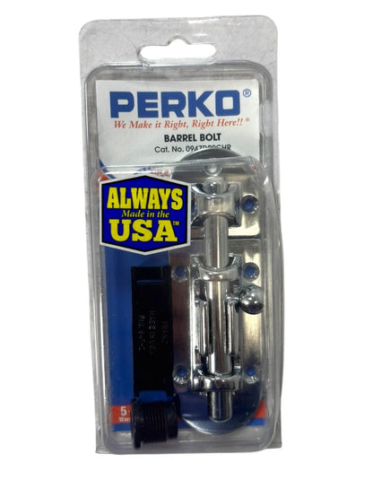Perko 0947DP2CHR Chrome Plated Bronze Marine Barrel Bolt for Marine (N/A)