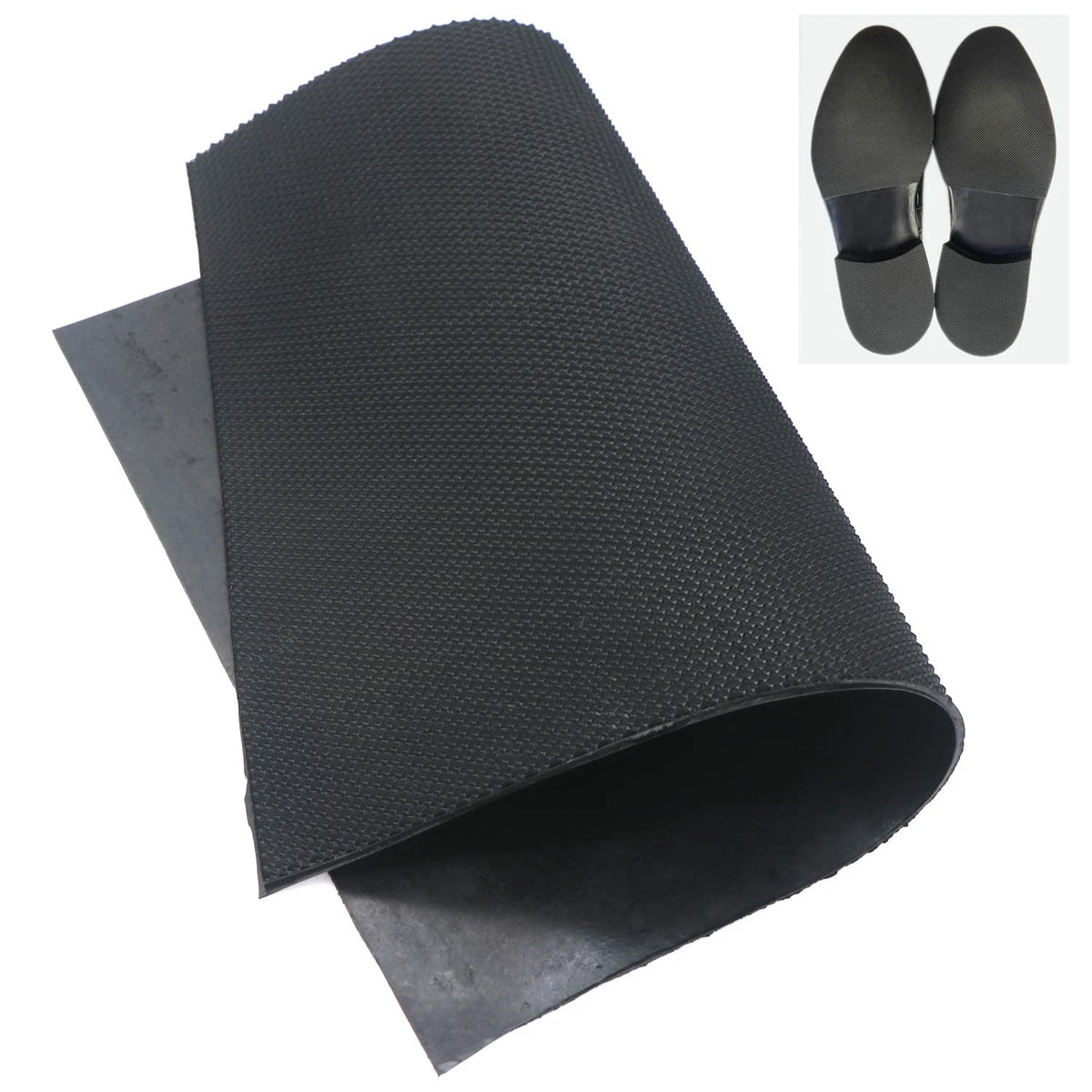 2X Resistant Sole Sheet Heel Repair Pad for Classic Dots (Black)