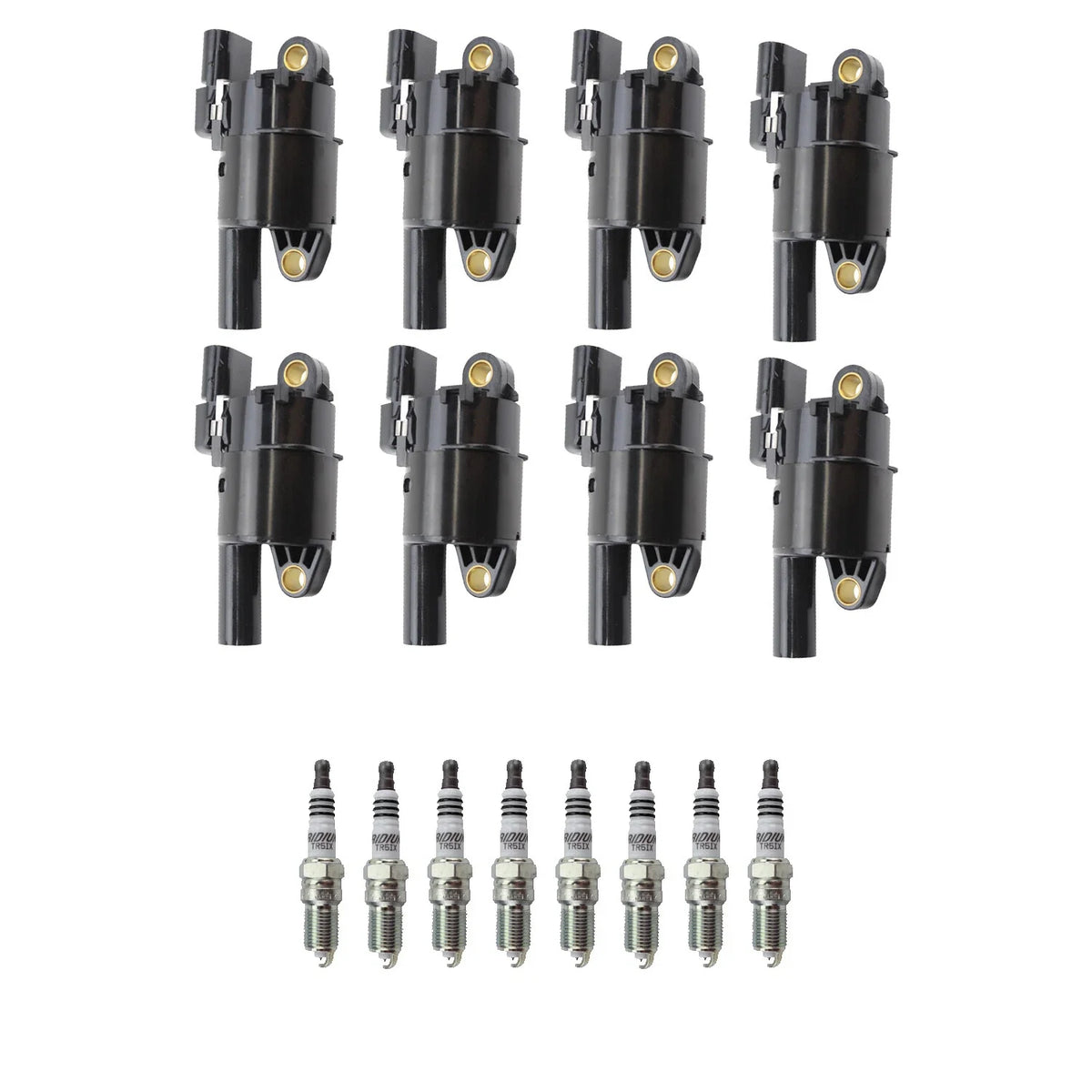 Set of 8 Ignition Coils & NGK Iridium Spark Plugs for CTS Express 1500 (2003–2020)