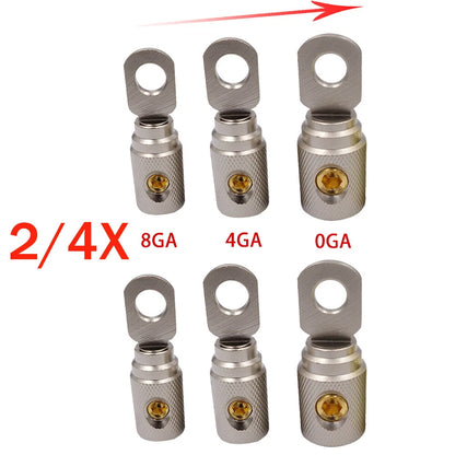 2Pcs Wire Coupler Terminal Butt Connector for Automotive (0-4-8 Gauge)