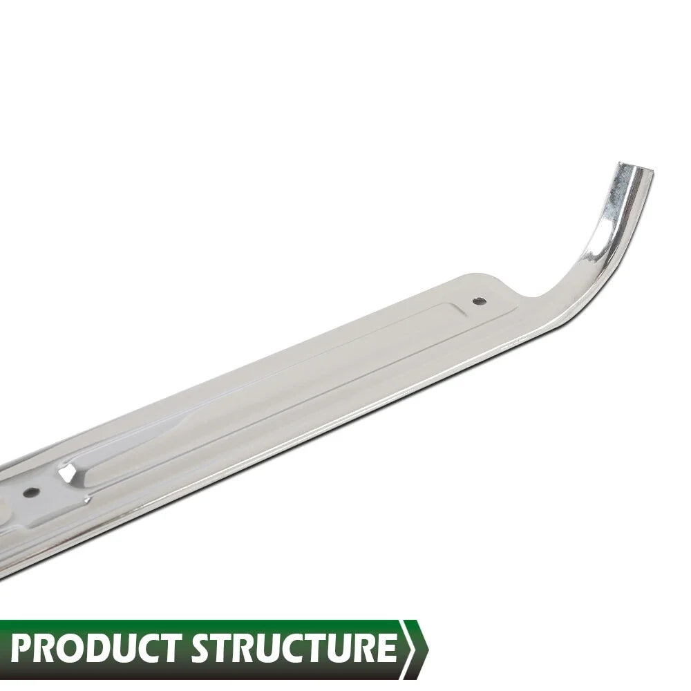 Pair Chrome Door Sill Plates for Chevrolet GMC Full Size Pickup (1967–1972)