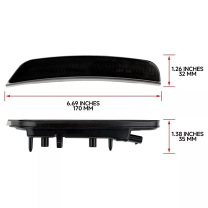 Set of 2 Smoke Lens Amber LED Side Marker Lights for Dodge Durango (2021–2025)