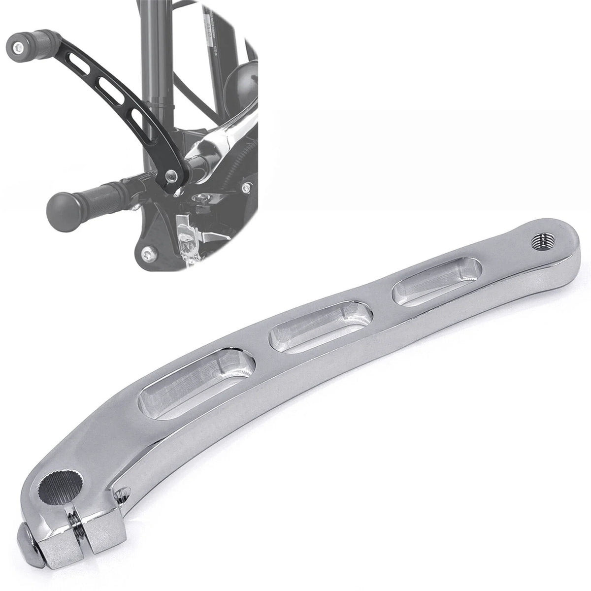 Chrome Billet Aluminum Foot Shift Lever for Harley Dyna FLD FXD FXDF (1991–2017)