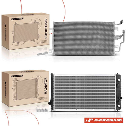 Cooling Kit for Pontiac Sunfire (2002–2005) - Radiator & AC Condenser, 22724215, 4612, 94846, 52473168, 52494197