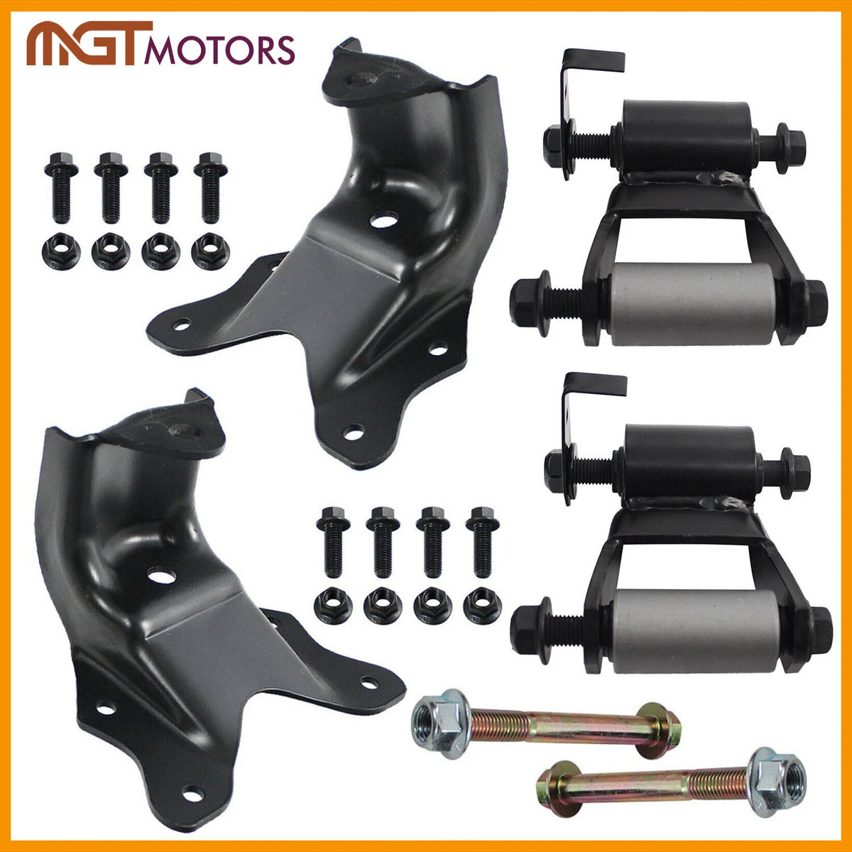 Rear Leaf Spring Shackle Hanger Kit for Ford Excursion F250 F350 (1999–2007)