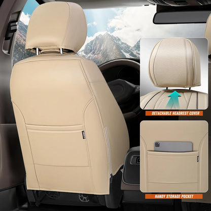 1st Front Row Bucket Seat Cover for Universal Fit - Beige