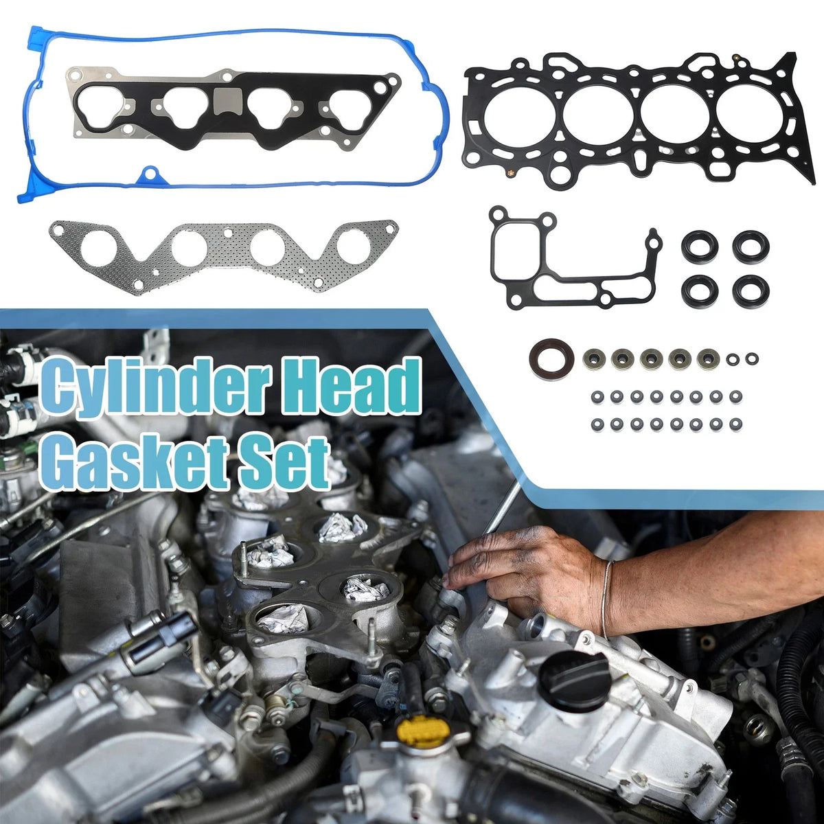 Set of 1 Engine Cylinder Head Gasket for Honda Civic (2001–2005) Metal