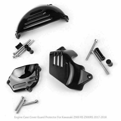 Engine Guard Sprocket Chain Case Stator Cover for Kawasaki Z900RS (2017–2018)