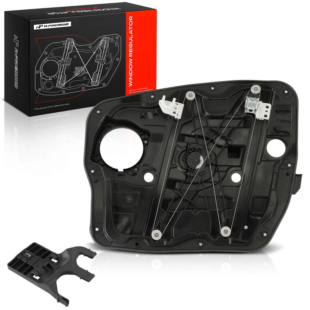 Front Left Power Window Regulator w/ Panel for Hyundai Santa Fe (2013–2018) 82471A1010, 824712W010