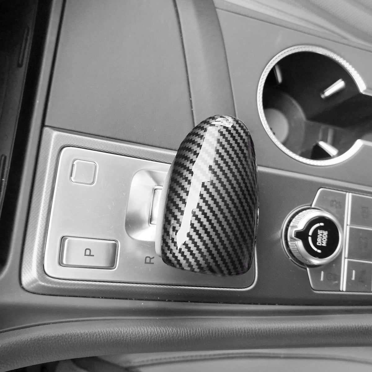 Gear Shift Knob Cover for Genesis G70 G80 (2015–2022) Carbon Fiber
