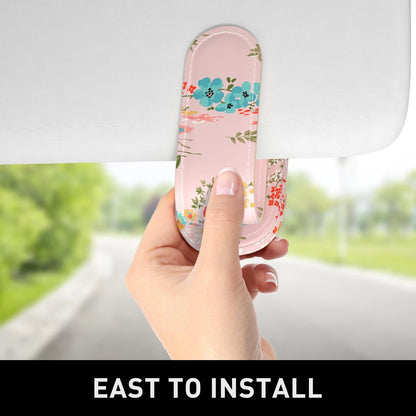 Sunglasses Holder for Car Visor (Magnetic Leather)