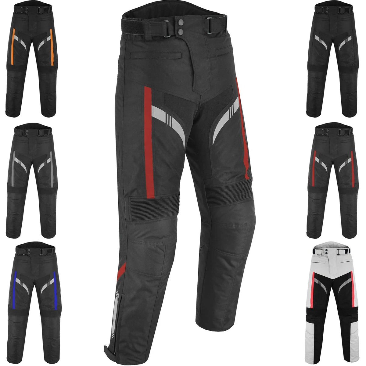 Waterproof Motorcycle Trousers for Biking (Red)