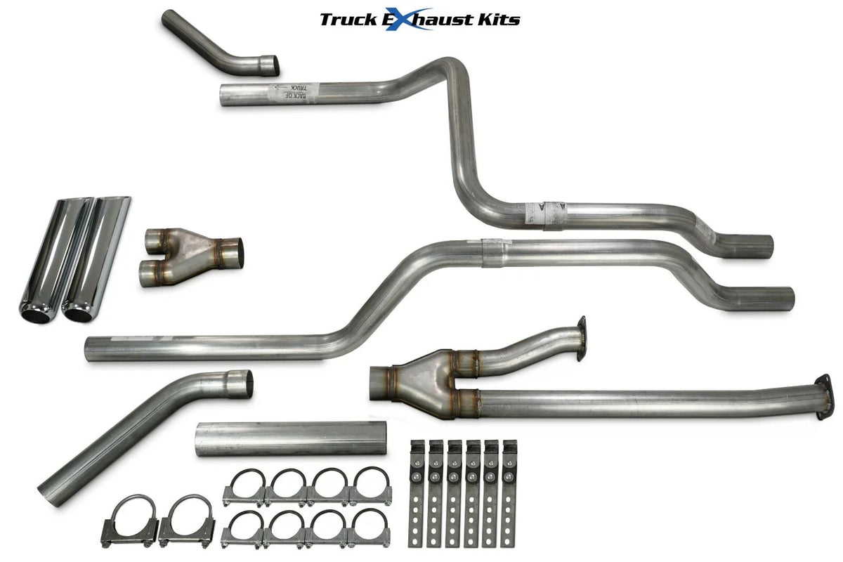 2.5" Dual Exhaust Kit Y Pipe for Toyota Tundra (2014–2021) Chrome Tip