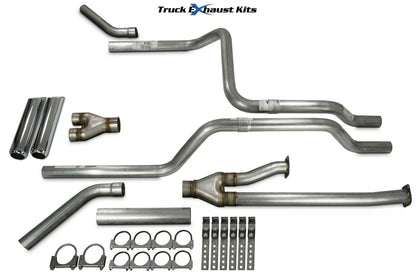 2.5" Dual Exhaust Kit Y Pipe for Toyota Tundra (2014–2021) Chrome Tip