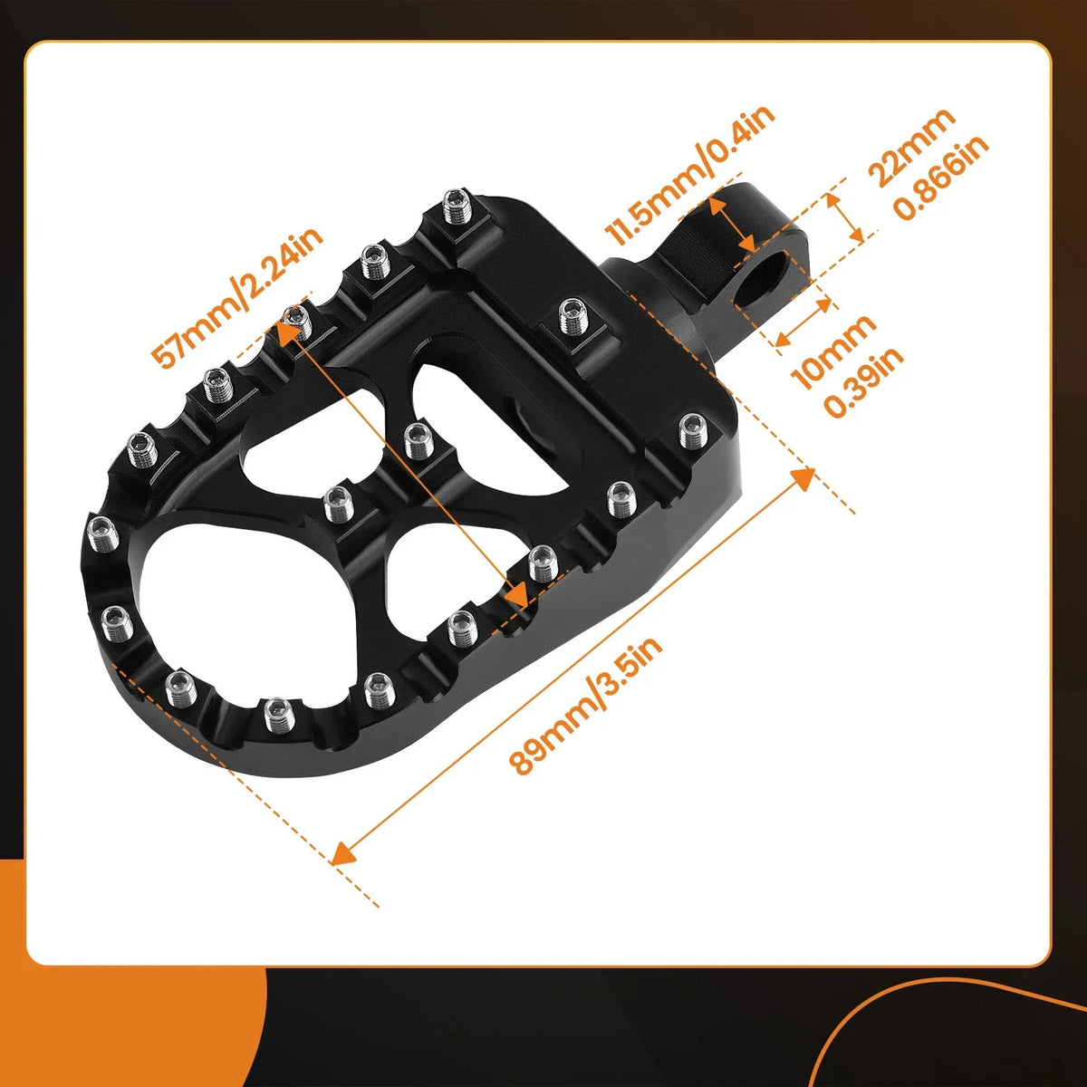 CNC Wide Fat Foot Pegs for Harley Touring Sportster Dyna