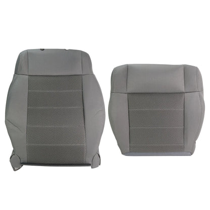 Set of 2 Seat Covers for Jeep Wrangler (2007–2012) BCK101112K Gray Cloth