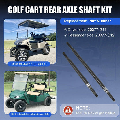 Rear Axle Shaft for EZGO TXT Golf Cart (1994–2013)