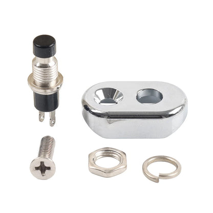 7/8" 1" Motorcycle Handlebar Mini Push Button Switch for Cafe Racer (N/A)