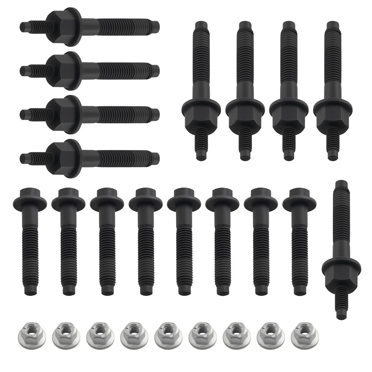 Exhaust Manifold Stud Bolt Nut Kit for Dodge Charger 5.7L V8 (2003–2008)