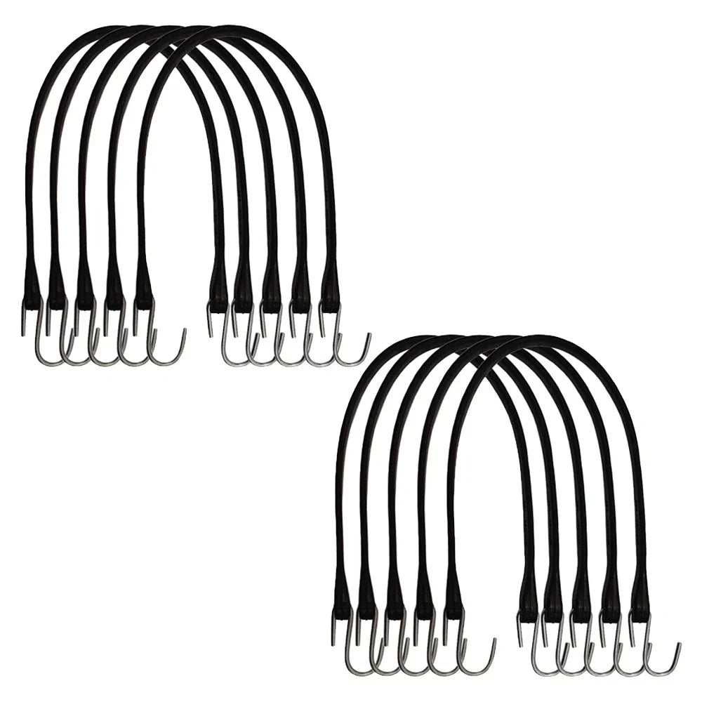 10 Pack 21" Heavy Duty Tarp Straps for Boat Covers (Fits )