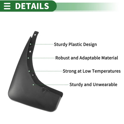 Mud Flaps Splash Guards Set of 4 for Nissan X-Trail (1998)