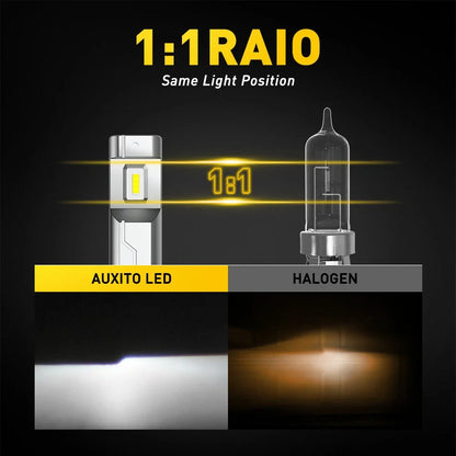 AUXITO H11 9005 LED Headlight Bulbs Kit 6500K for High/Low Beam