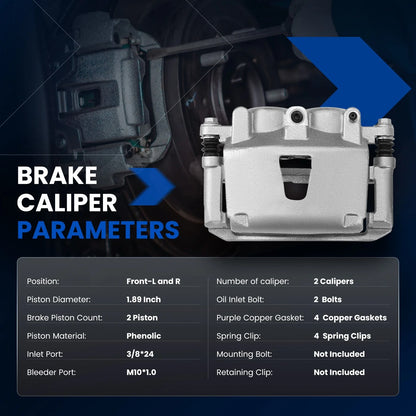 Front Brake Calipers for Jeep Grand Cherokee Commander (2005–2010)