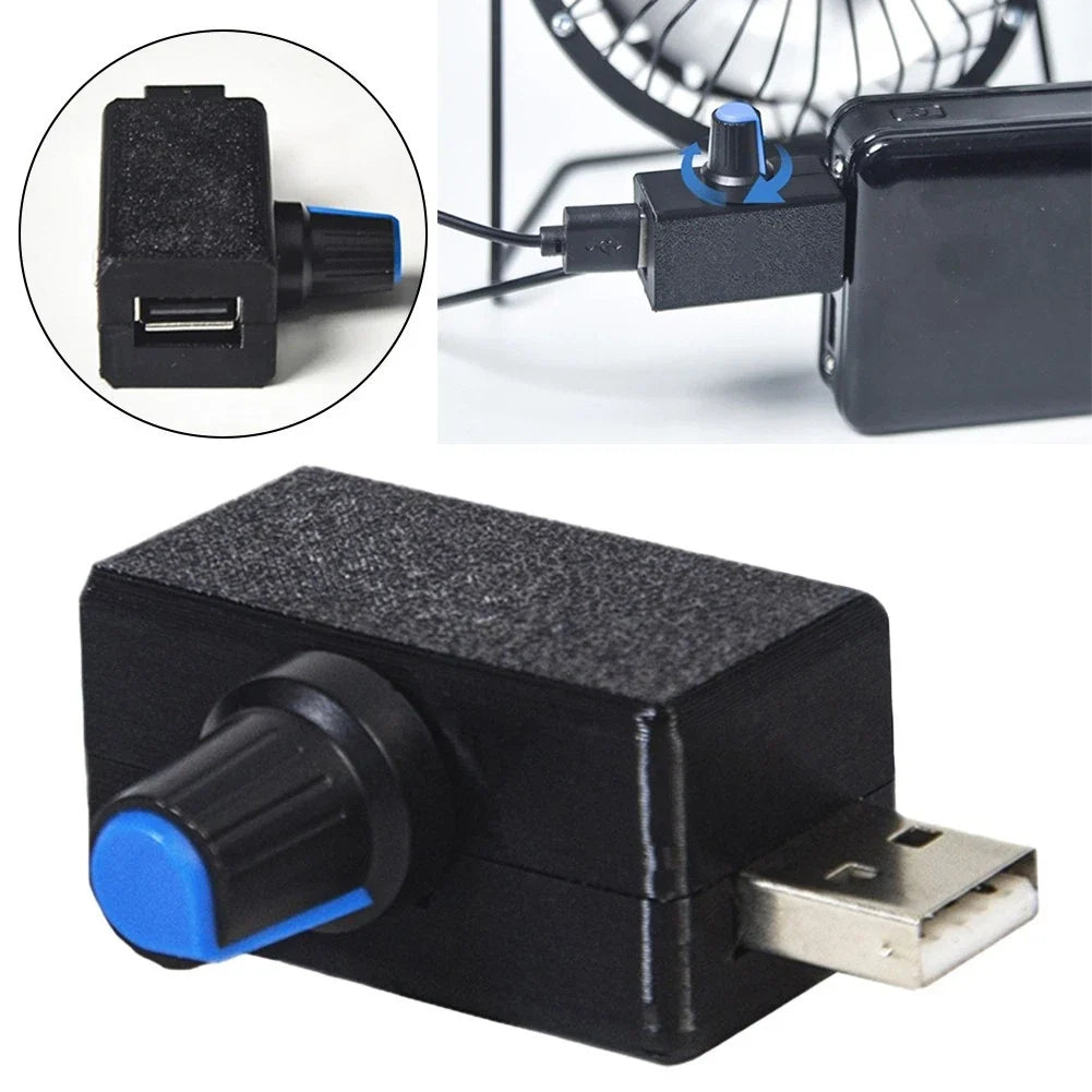 USB Fan Controller with Stepless Airflow Regulation for Universal Use
