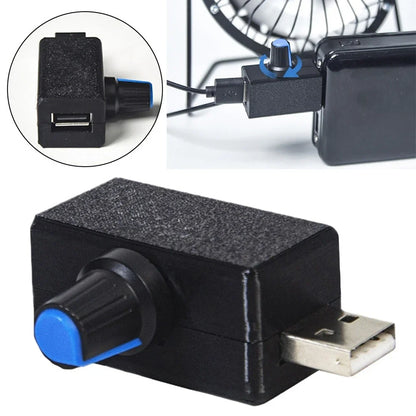 USB Fan Controller with Stepless Airflow Regulation for Universal Use