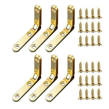 Small Hinges with Screws for Miniature Furniture and Jewelry Boxes