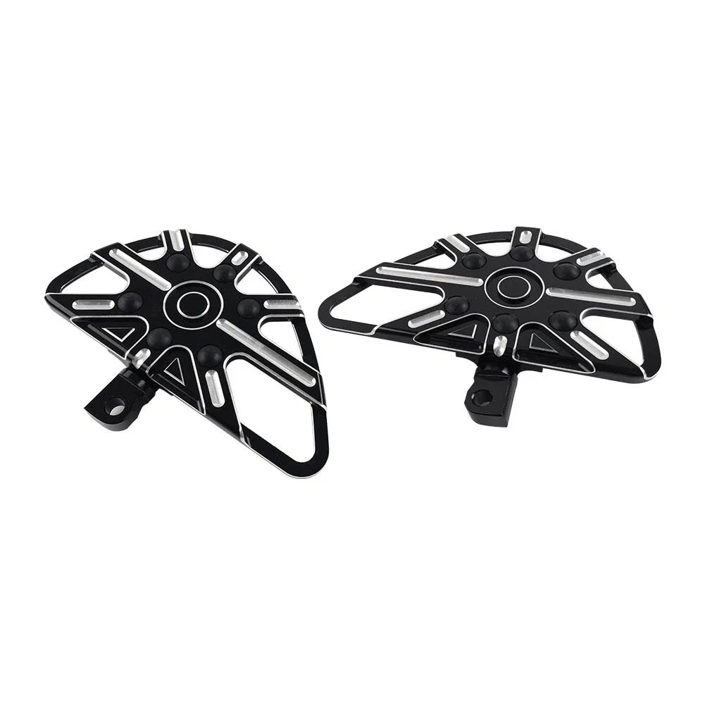 2X Rear Passenger Footrest Floorboard Black Aluminum for Harley Touring Softail (2014–2023)